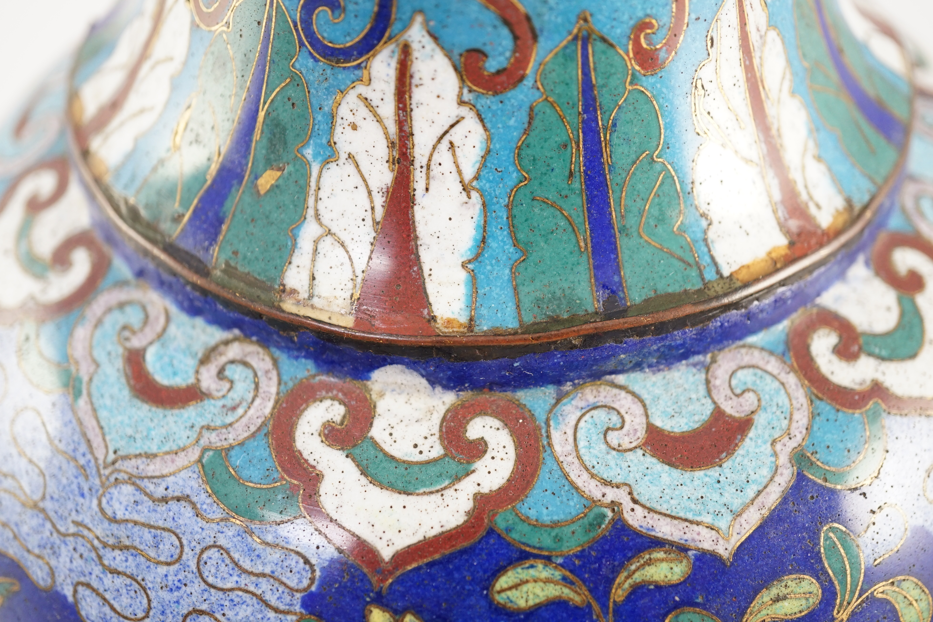 A Chinese cloisonné enamel vase, 19th century